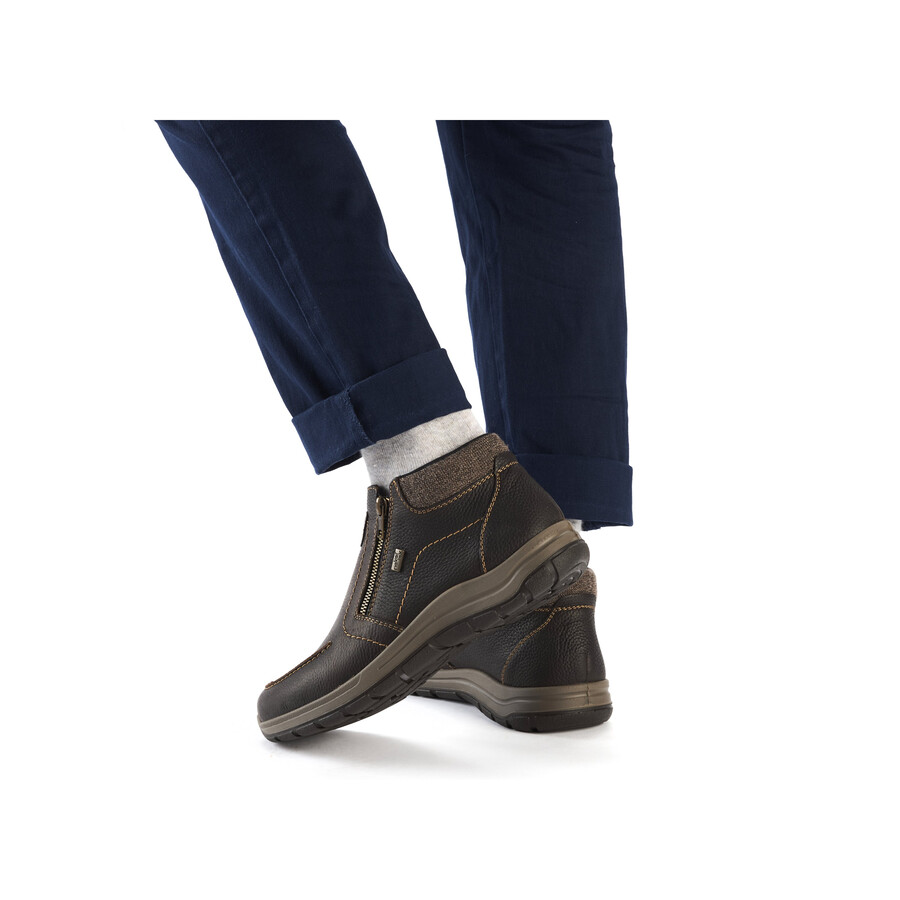 stivali marroni con cerniera per uomo rieker 03660-25