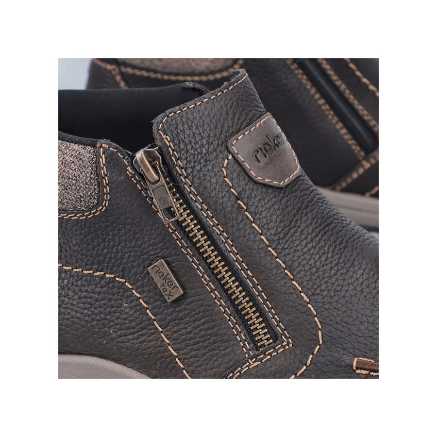 stivali marroni con cerniera per uomo rieker 03660-25