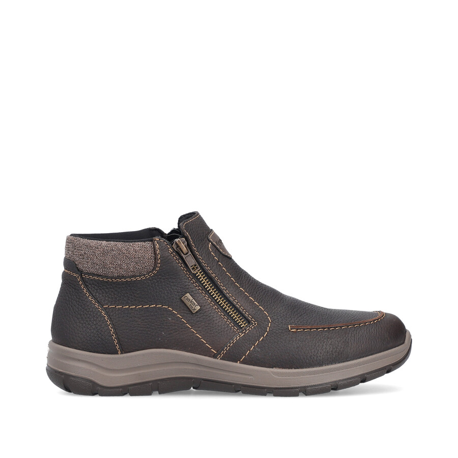 stivali marroni con cerniera per uomo rieker 03660-25