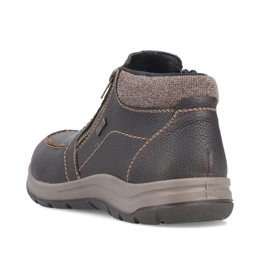 stivali marroni con cerniera per uomo rieker 03660-25