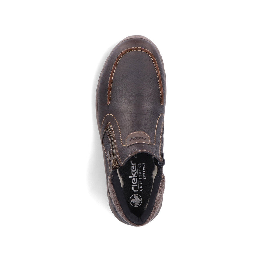 stivali marroni con cerniera per uomo rieker 03660-25