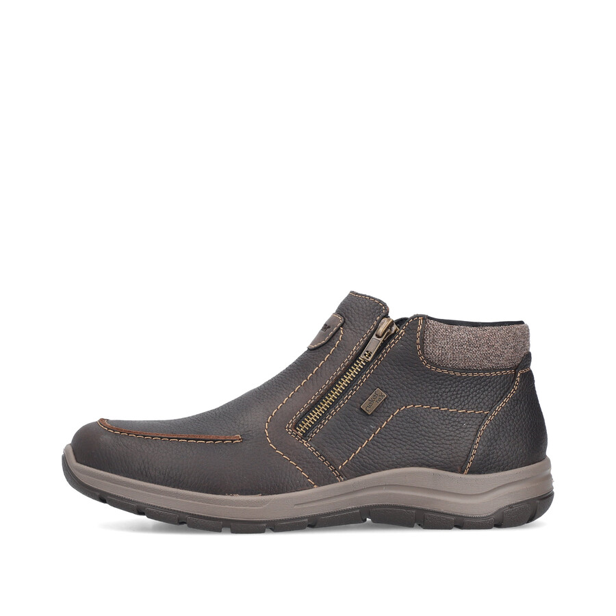 stivali marroni con cerniera per uomo rieker 03660-25