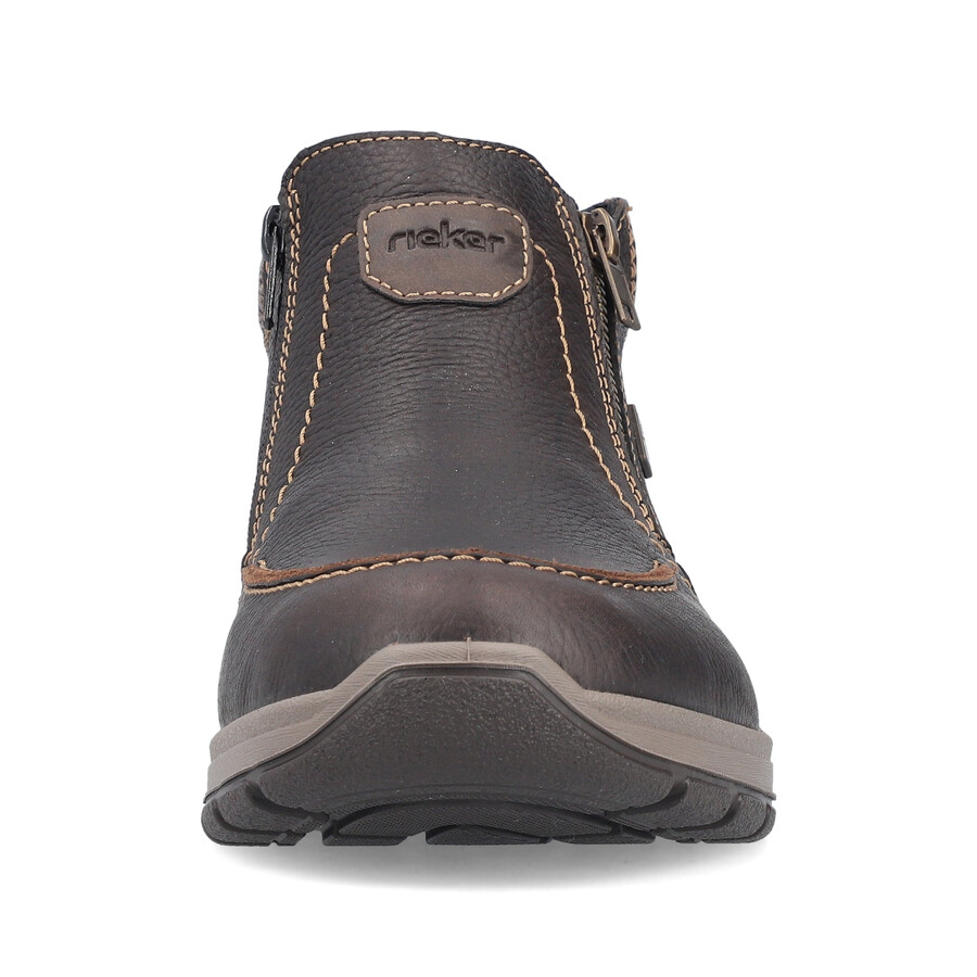stivali marroni con cerniera per uomo rieker 03660-25