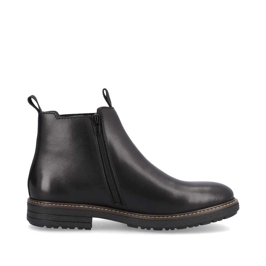 stivali neri con cerniera per uomo rieker 33180-00