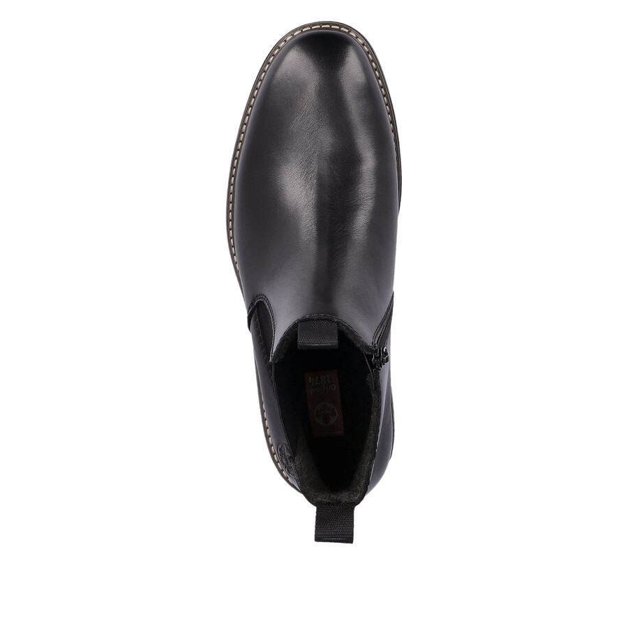 stivali neri con cerniera per uomo rieker 33180-00