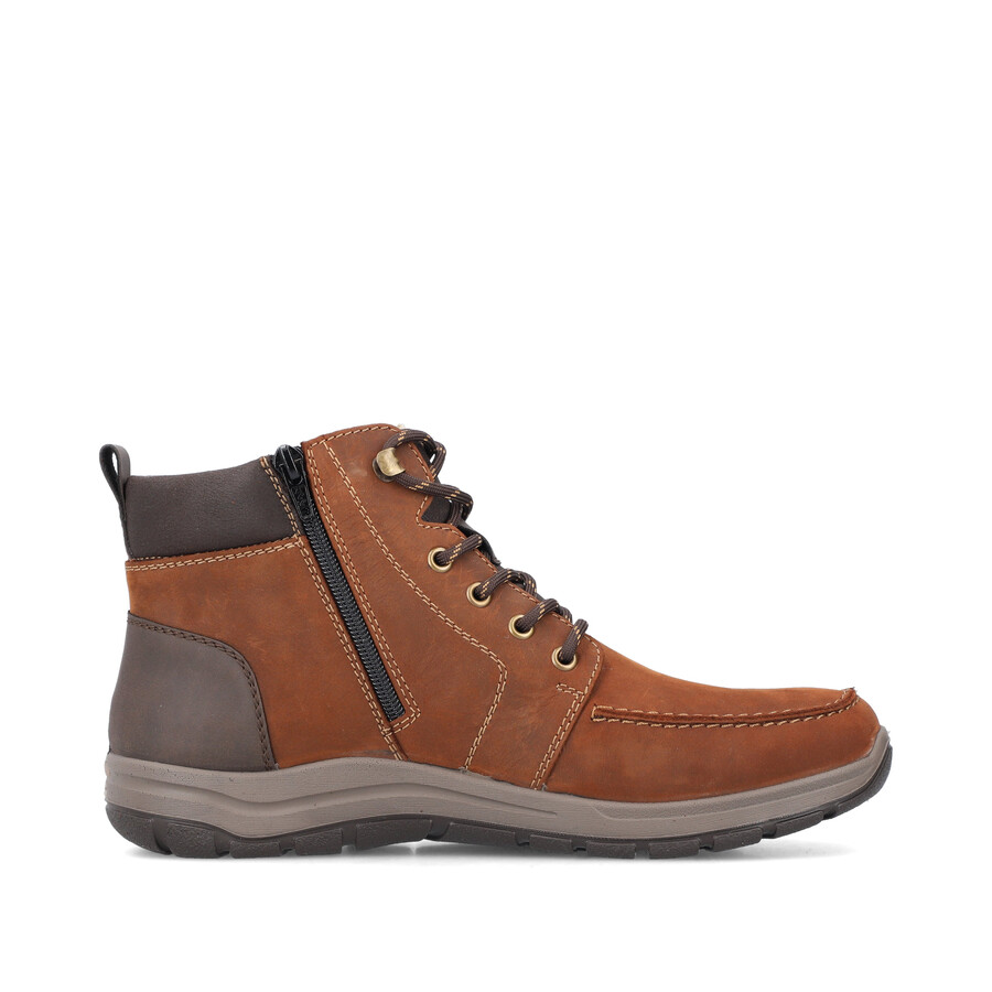 stivali marroni con cerniera per uomo rieker 03610-22