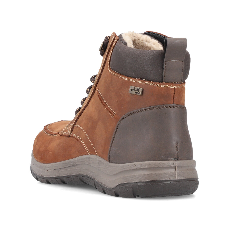 stivali marroni con cerniera per uomo rieker 03610-22
