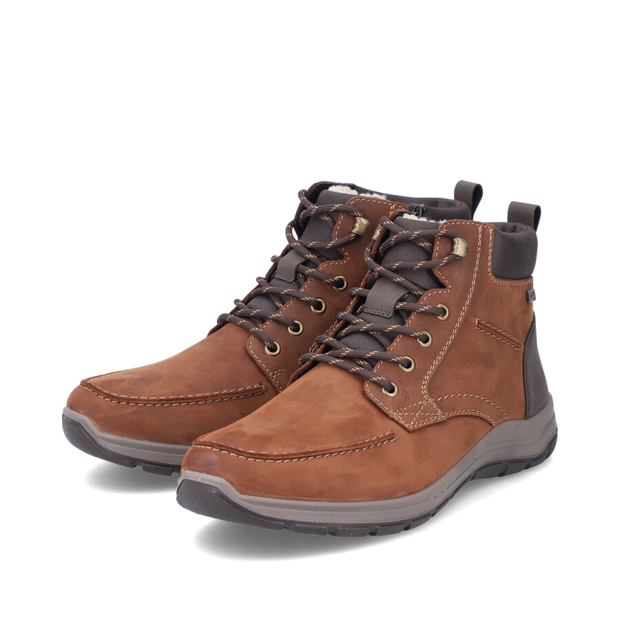 stivali marroni con cerniera per uomo rieker 03610-22
