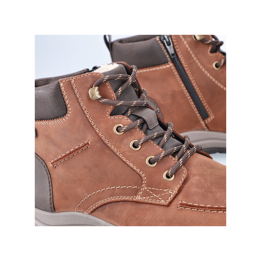stivali marroni con cerniera per uomo rieker 03610-22