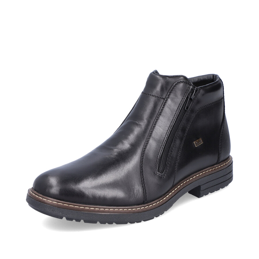 stivali neri con cerniera per uomo rieker 33160-00