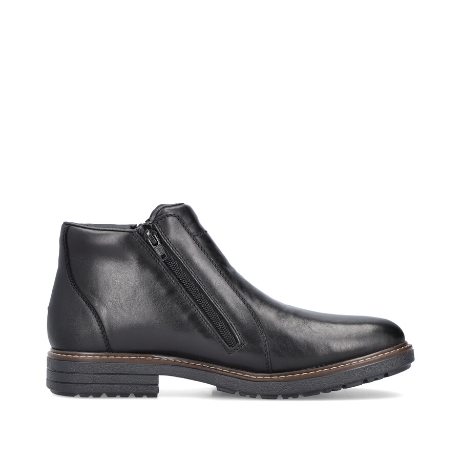 stivali neri con cerniera per uomo rieker 33160-00