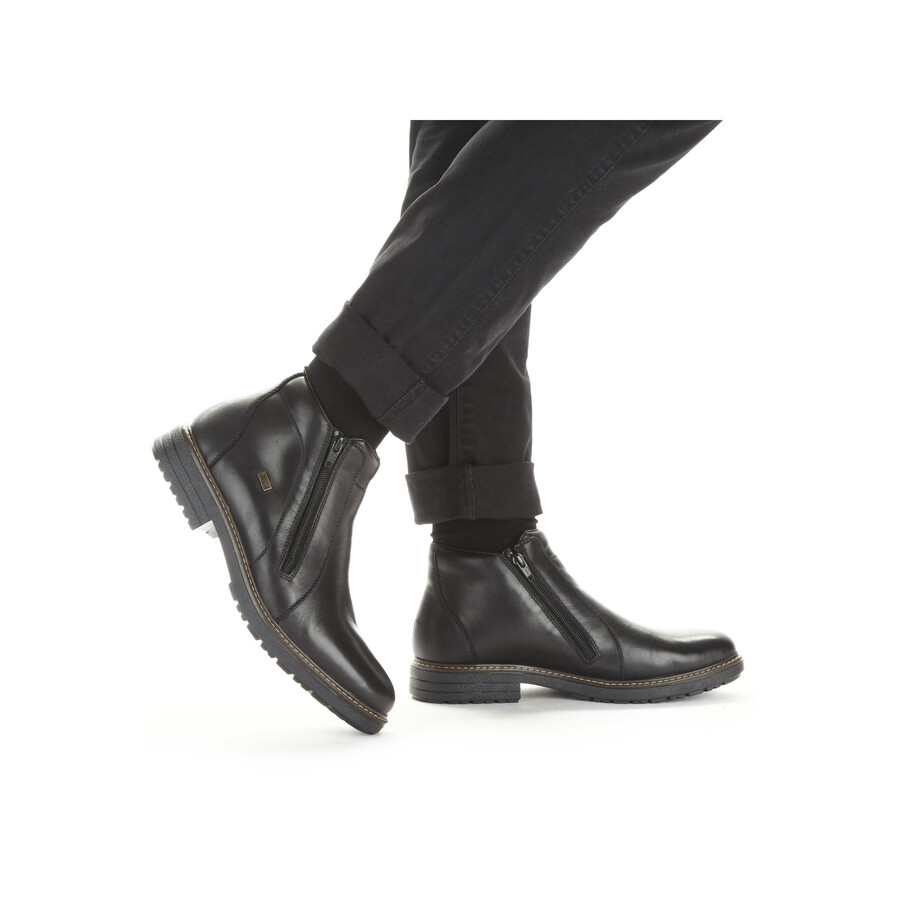 stivali neri con cerniera per uomo rieker 33160-00