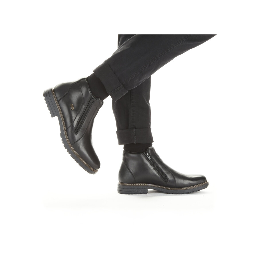 stivali neri con cerniera per uomo rieker 33160-00