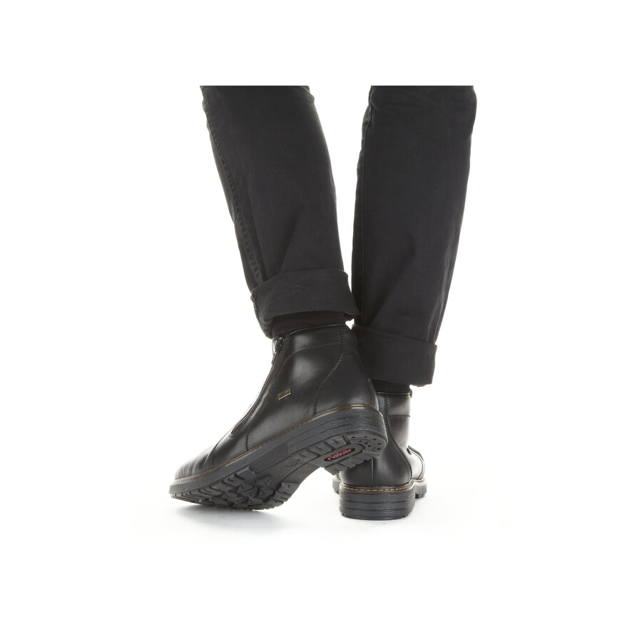 stivali neri con cerniera per uomo rieker 33160-00