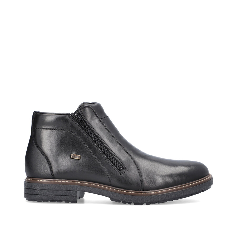 stivali neri con cerniera per uomo rieker 33160-00