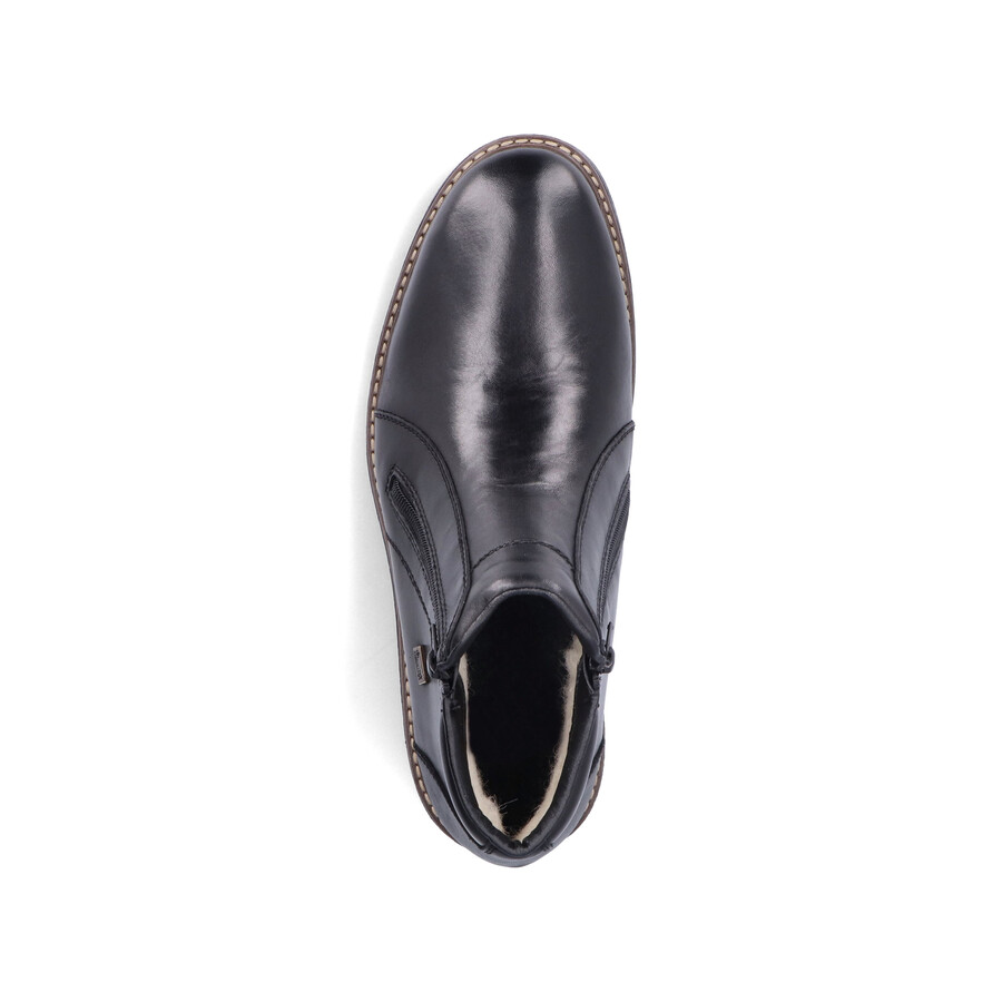 stivali neri con cerniera per uomo rieker 33160-00