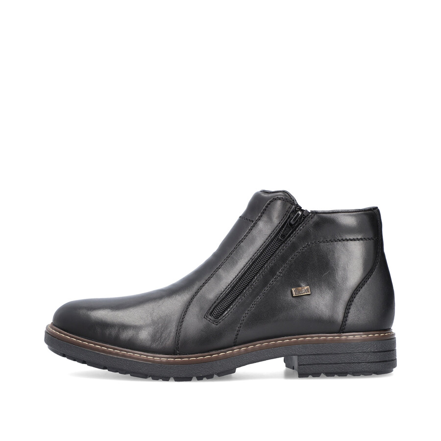 stivali neri con cerniera per uomo rieker 33160-00