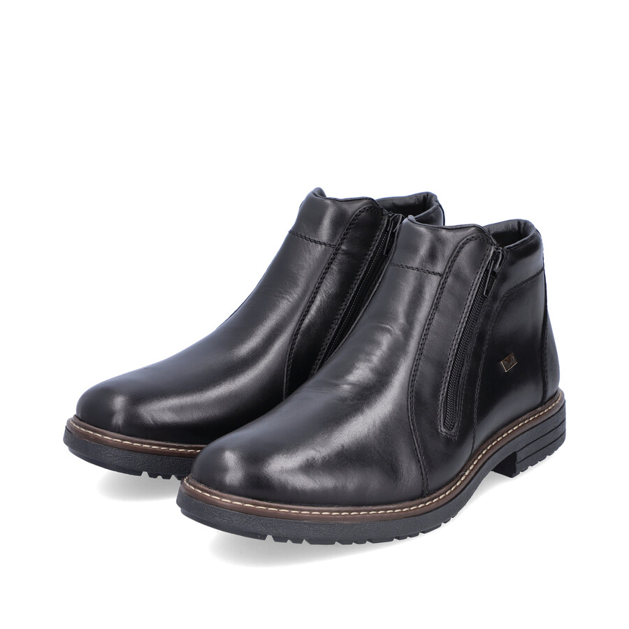 stivali neri con cerniera per uomo rieker 33160-00