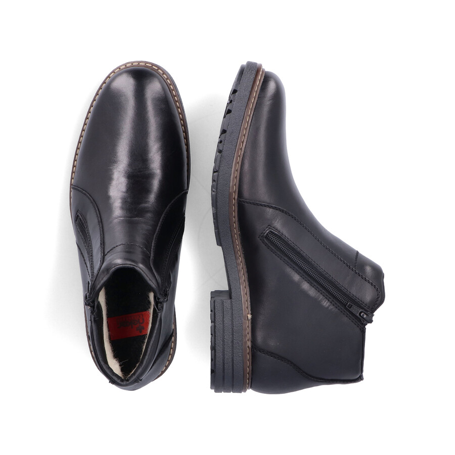 stivali neri con cerniera per uomo rieker 33160-00