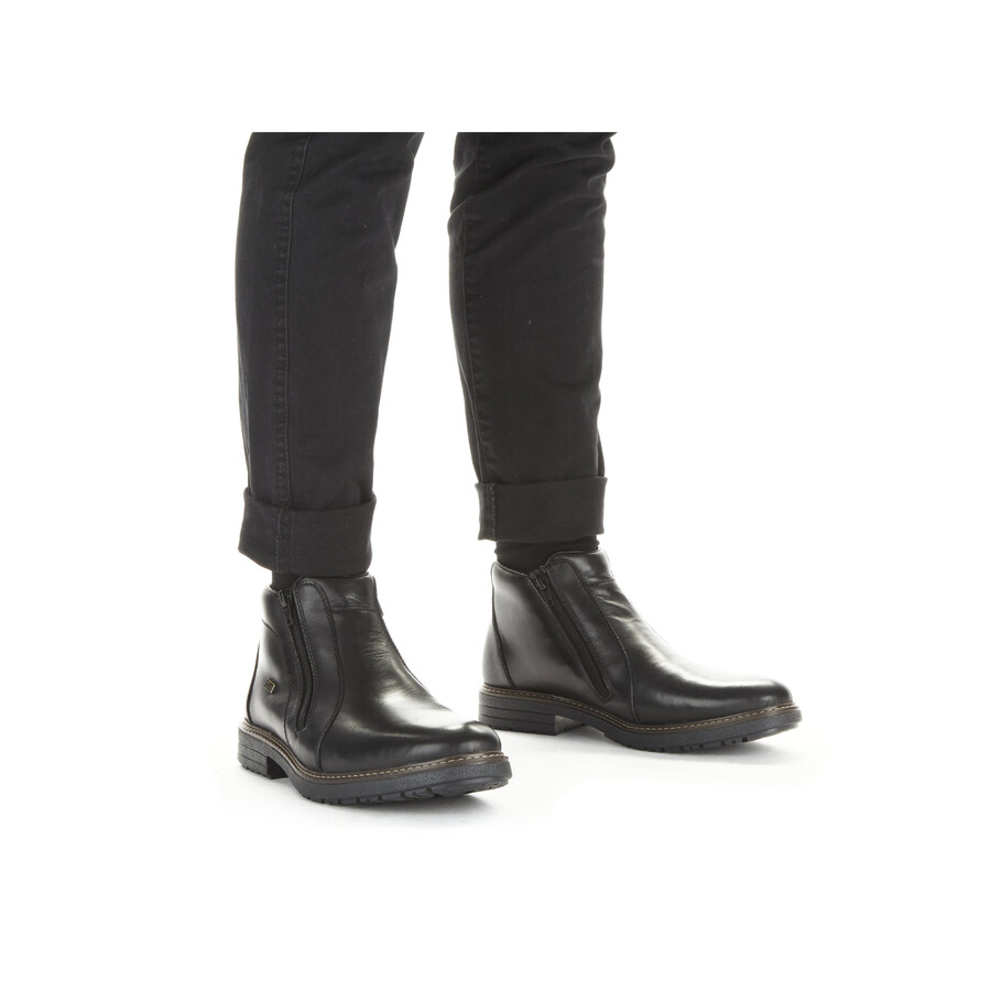 stivali neri con cerniera per uomo rieker 33160-00