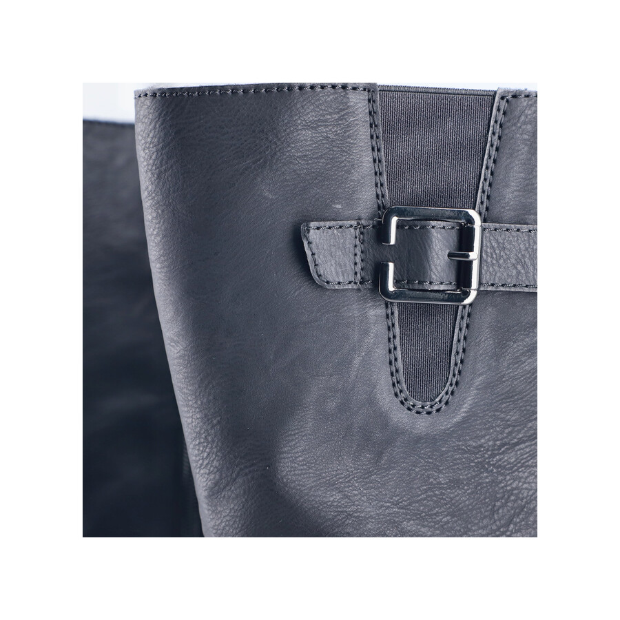 stivali neri con cerniera per donna rieker 72694-00