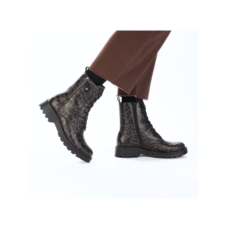 stivali grigi con cerniera per donna rieker 73210-42