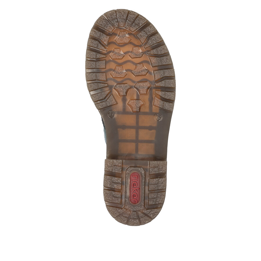 stivali con cerniera verde da donna rieker 78240-54