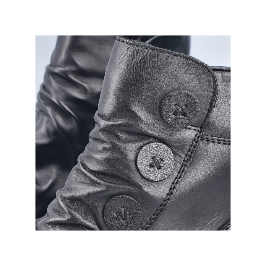 stivali neri con cerniera per donna rieker 78659-00