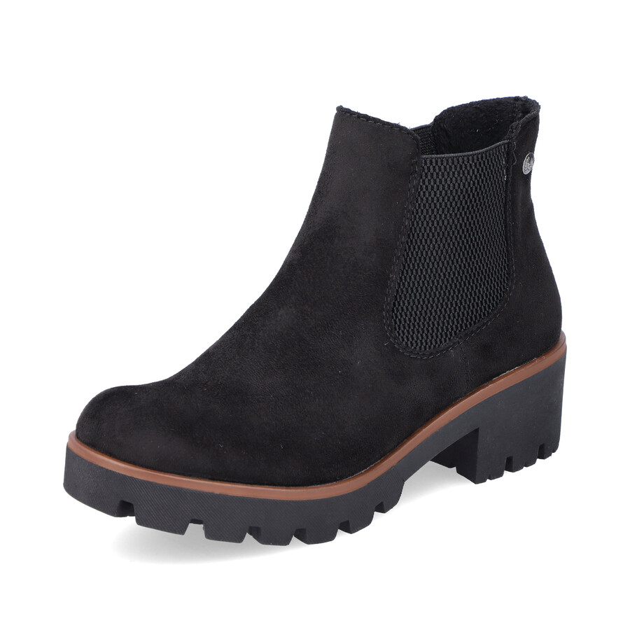 stivali elasticizzati neri da donna rieker 79265-00