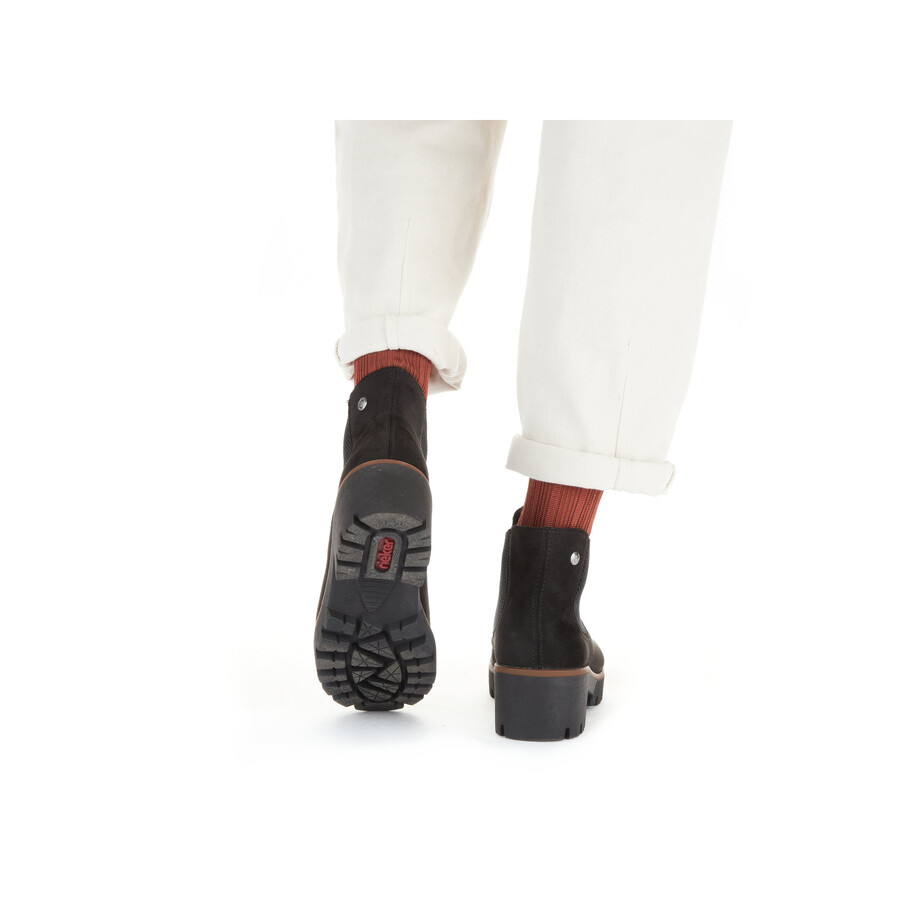 stivali elasticizzati neri da donna rieker 79265-00