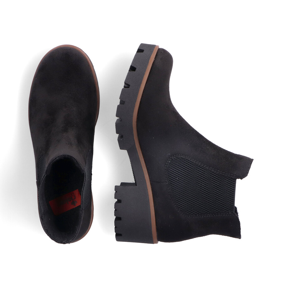stivali elasticizzati neri da donna rieker 79265-00