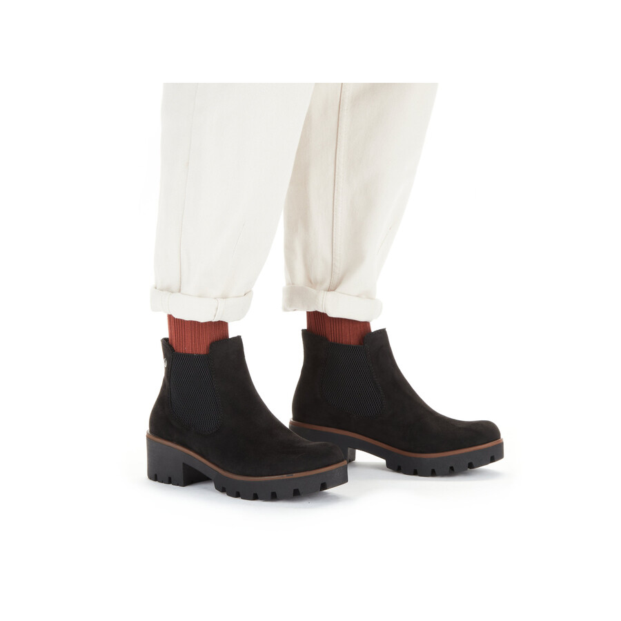 stivali elasticizzati neri da donna rieker 79265-00