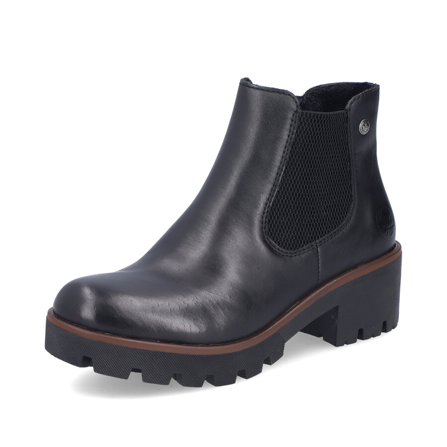 stivali elasticizzati neri da donna rieker 79265-03