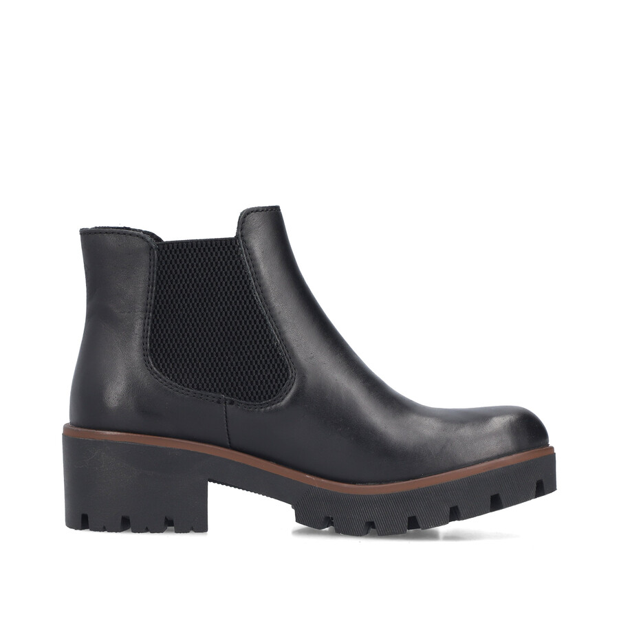 stivali elasticizzati neri da donna rieker 79265-03