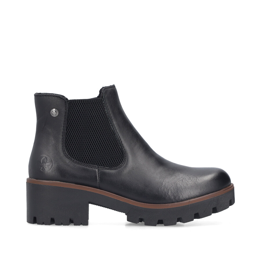 stivali elasticizzati neri da donna rieker 79265-03