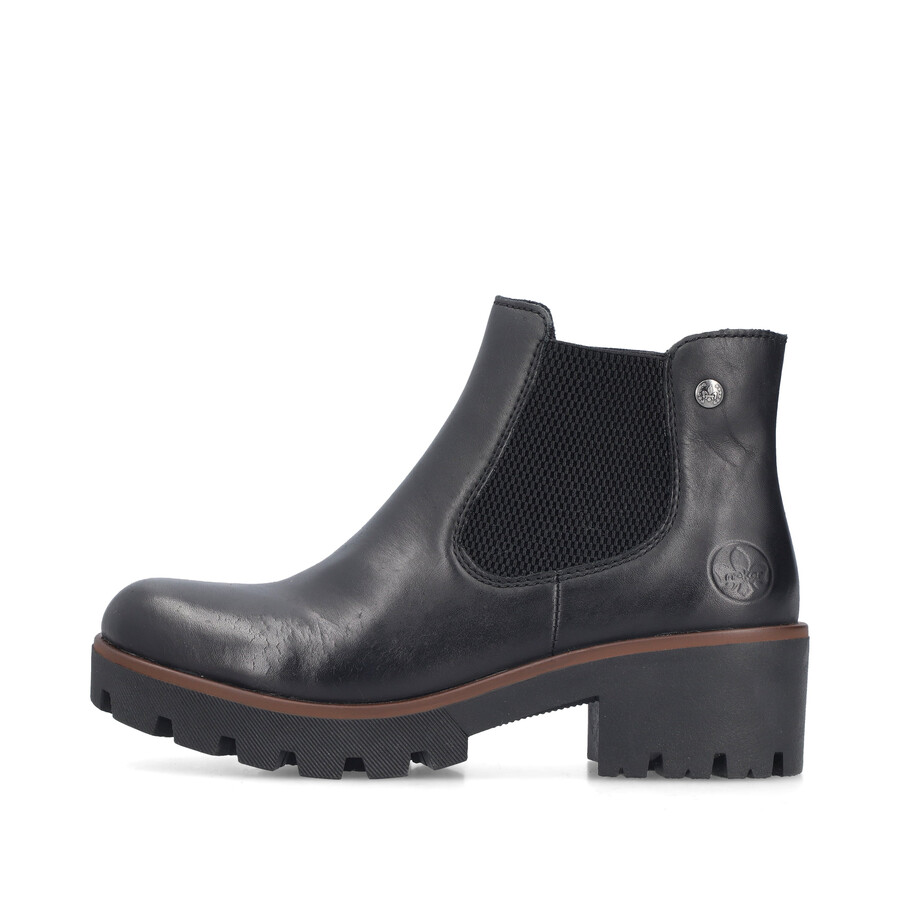 stivali elasticizzati neri da donna rieker 79265-03