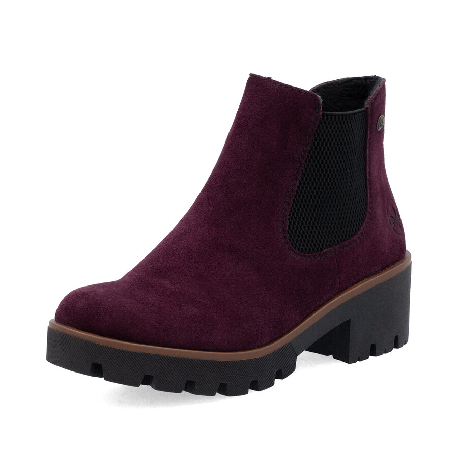 stivali elasticizzati rossi da donna rieker 79265-30