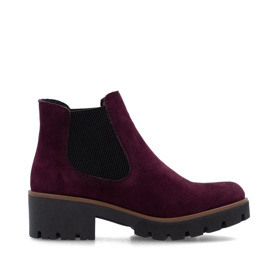 stivali elasticizzati rossi da donna rieker 79265-30