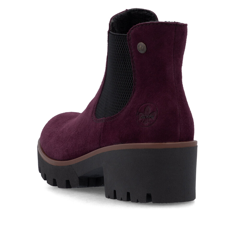 stivali elasticizzati rossi da donna rieker 79265-30