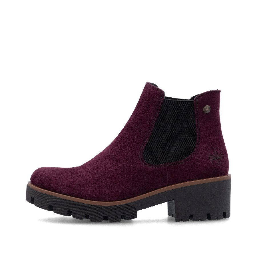 stivali elasticizzati rossi da donna rieker 79265-30