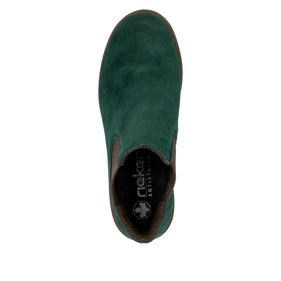 stivali elasticizzati verdi da donna rieker 79265-55