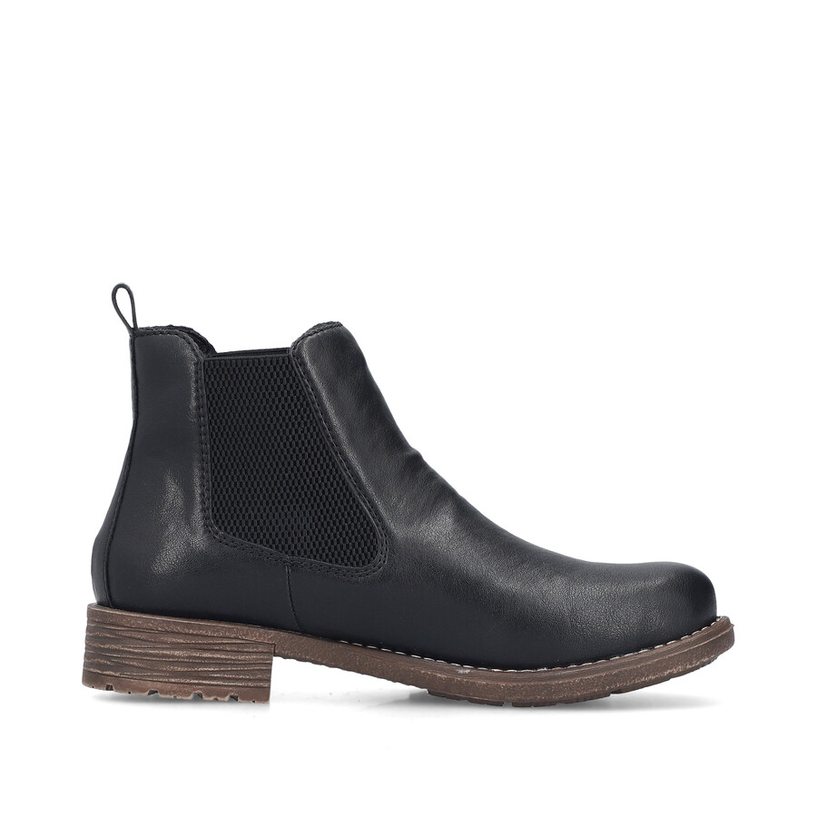 stivali elasticizzati neri da donna rieker 79450-00