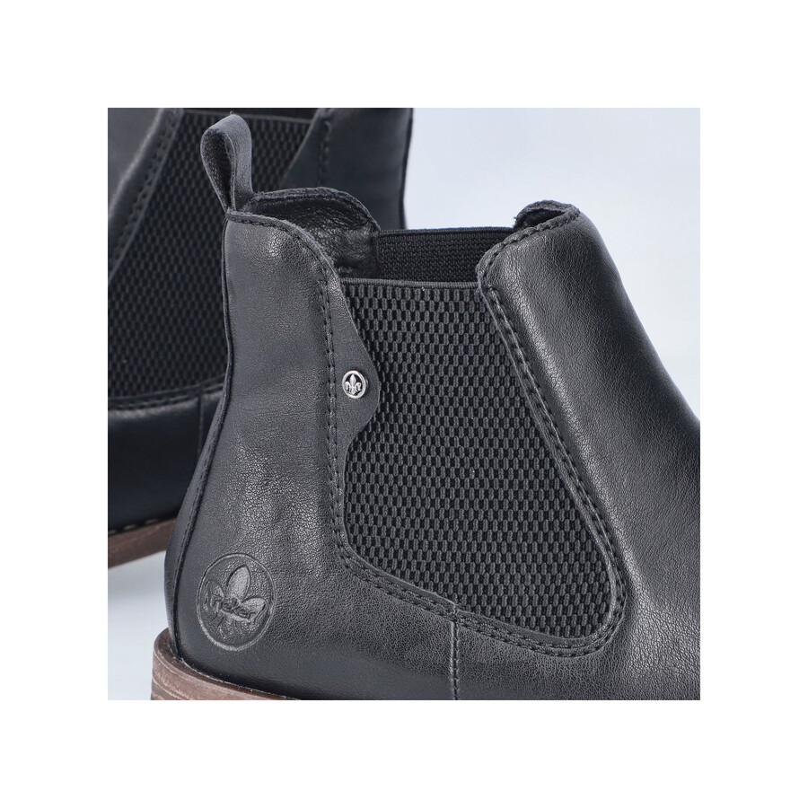 stivali elasticizzati neri da donna rieker 79450-00