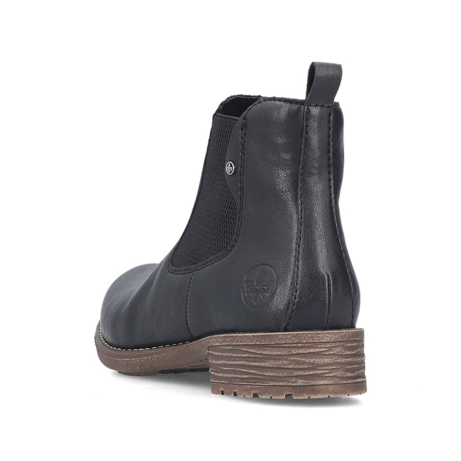 stivali elasticizzati neri da donna rieker 79450-00