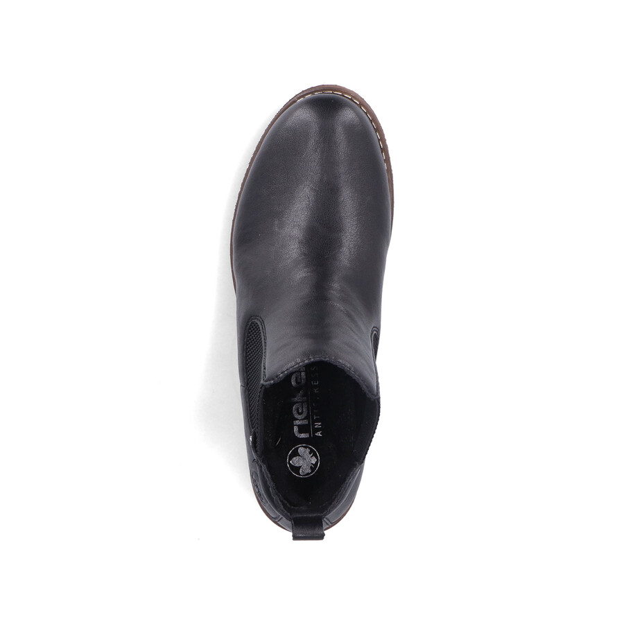 stivali elasticizzati neri da donna rieker 79450-00