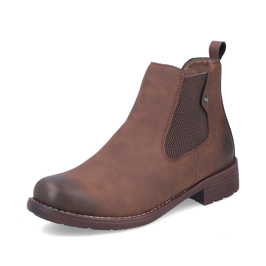 stivali elasticizzati marroni da donna rieker 79450-24