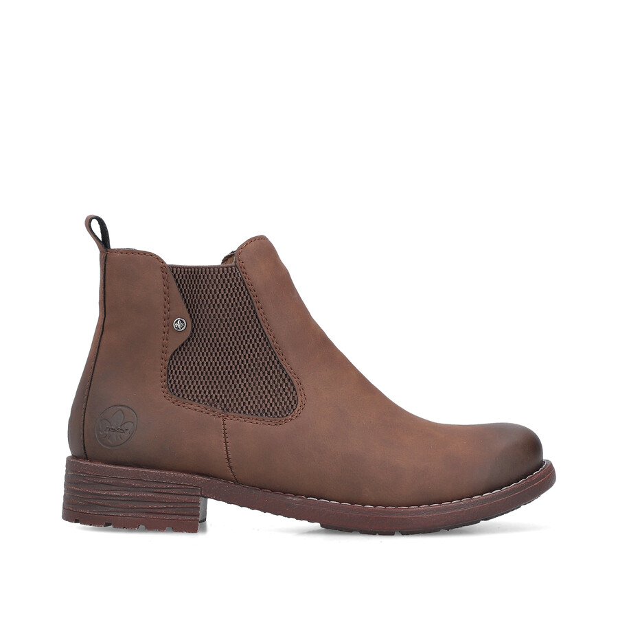 stivali elasticizzati marroni da donna rieker 79450-24