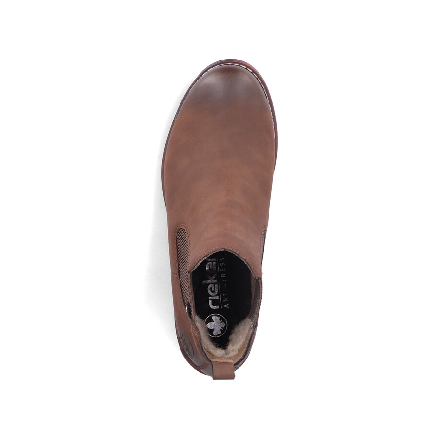 stivali elasticizzati marroni da donna rieker 79450-24