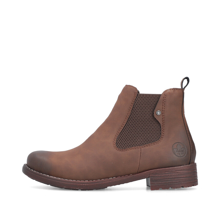 stivali elasticizzati marroni da donna rieker 79450-24