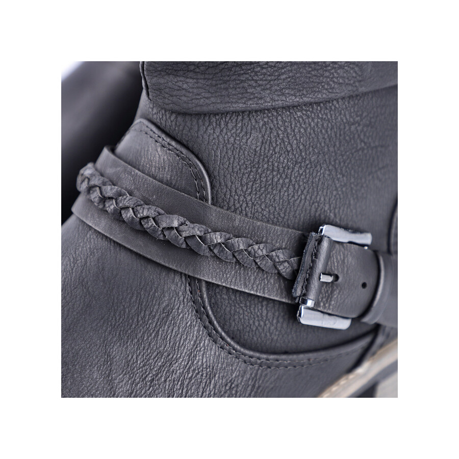 stivali neri con cerniera per donna rieker 98860-00